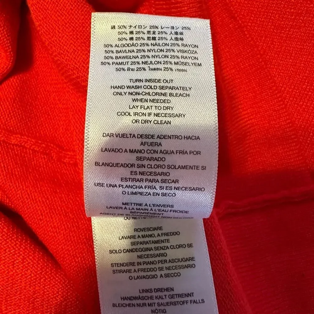 Michael Kors orange sweater dress- size M